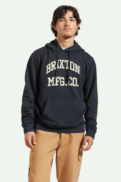 Brixton Mens Sweatshirt Varsity Broken In Hoodie