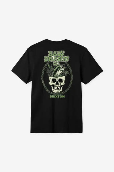 Brixton Mens Shirt Bass Brains Skull