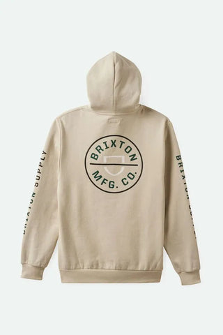 Brixton Mens Sweatshirt Crest Hoodie