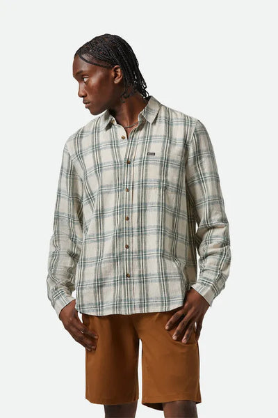 Brixton Mens Shirt Charter Linen Blend