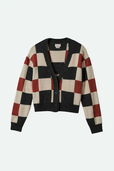 Brixton Womens Sweater Rivington Crew Cardigan