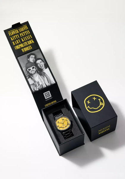 Nixon Watch Nirvana Nixon Sentry Wobble Yellow Smiley Face