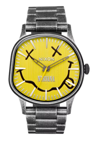 Nixon Watch Nirvana Nixon Sentry Wobble Yellow Smiley Face