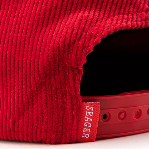 Seager Hat Big Red Corduroy Snapback