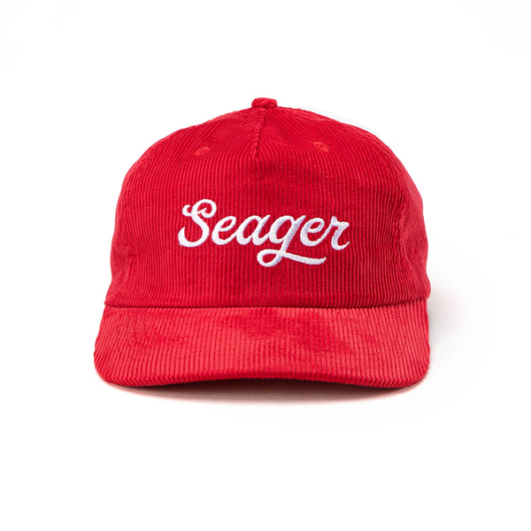 Seager Hat Big Red Corduroy Snapback