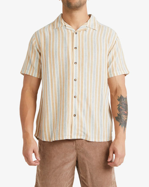 RVCA Mens Woven Beat Stripe