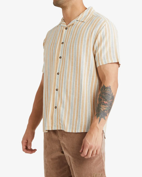 RVCA Mens Woven Beat Stripe