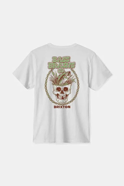 Brixton Mens Shirt Bass Brains Skull