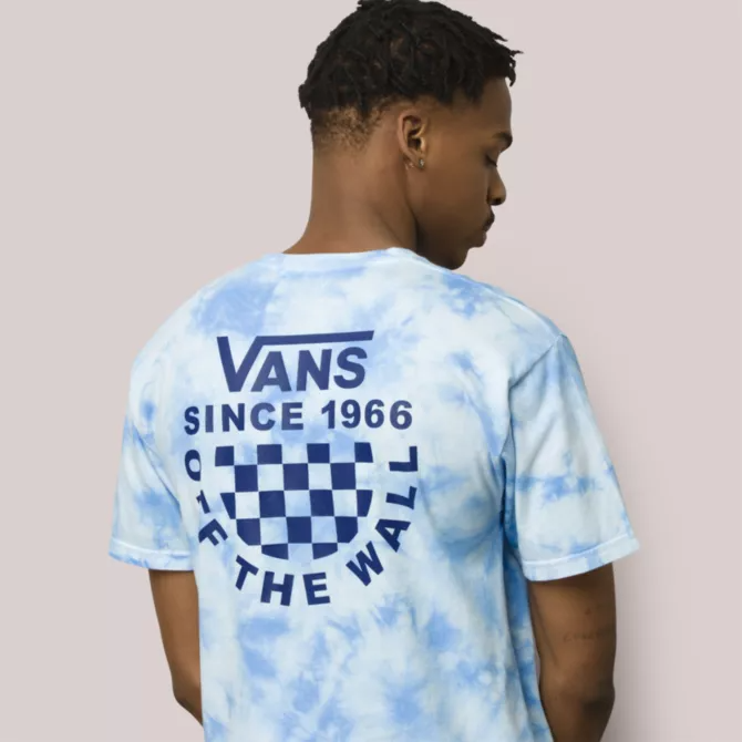 Blue checkerboard store vans shirt