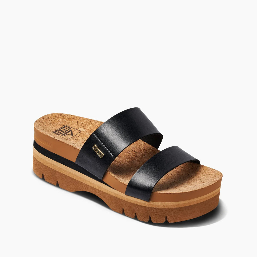 White Womens Banded Horizon Hi Slide Sandal | Reef | Rack Room Shoes