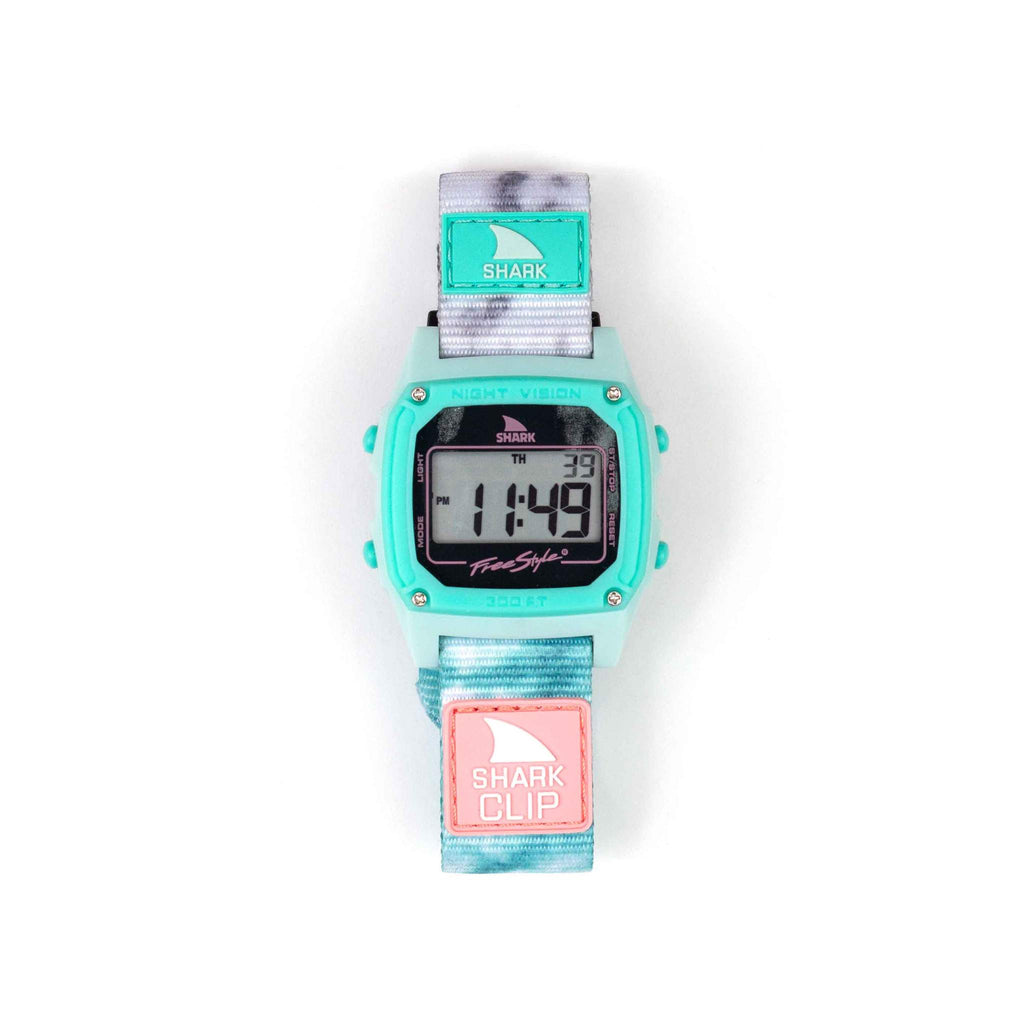 Freestyle Watch Shark Clip Tie Dye Aqua Cloud