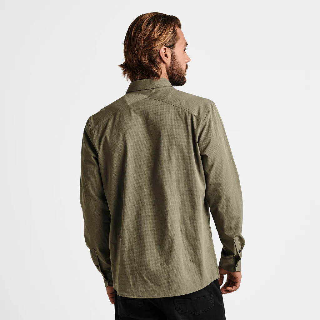 Huk Citadel Plaid Teaser Shirt - Long Sleeve - Save 60%