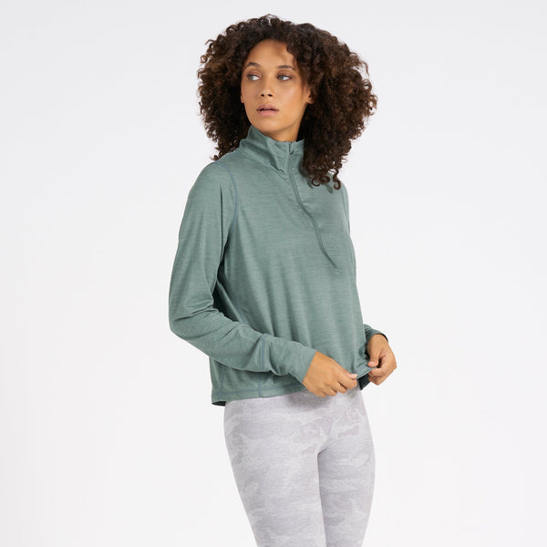 Vuori Womens Shirt Crescent Half Zip