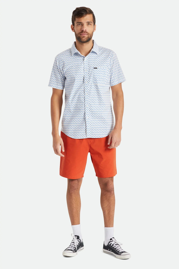 Brixton Mens Woven Charter Print